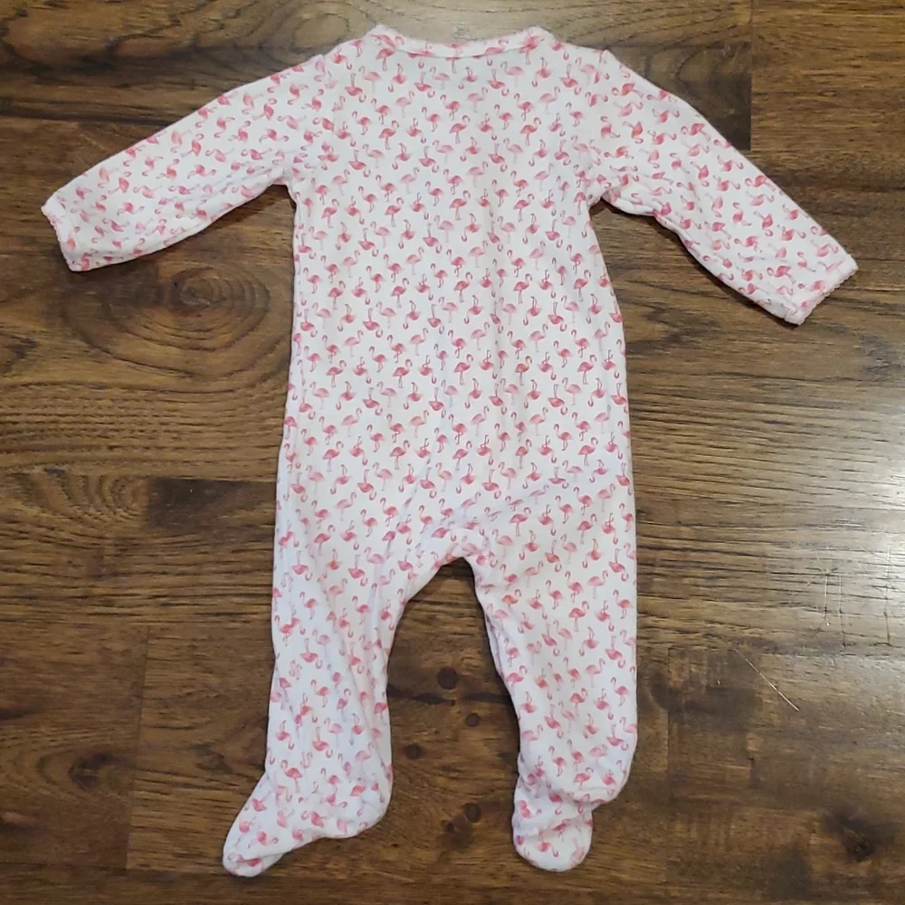 Baby girls Carter's flamingo print sleeper size 3M